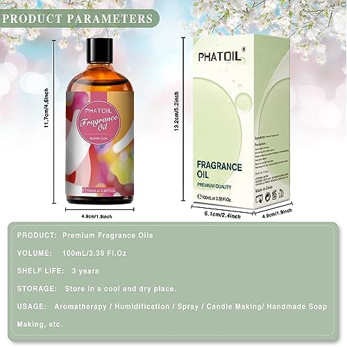 PHATOIL Bubble Gum Fragrance Oil for Diffuser Aromatherapy 3.38FL.OZ - Image 3