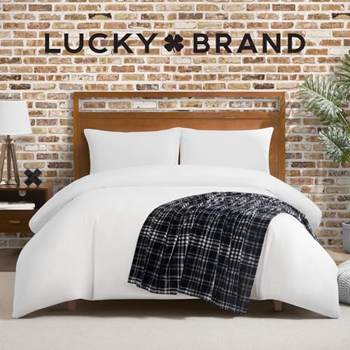 Lucky Brand Camper Plaid Black 50"x70" Cozy Plush Blanket - Premium Microfiber Throw for Luxurious Comfort and Style - Image 5