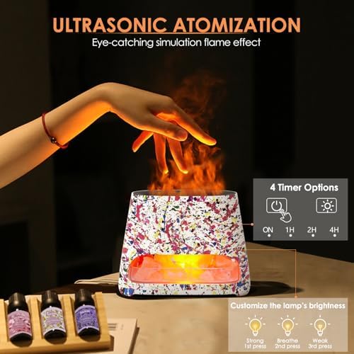 SALKING 2-in-1 Himalayan Salt Lamp for Home & Essential Oil Diffuser, 150ml - Image 4