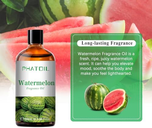 PHATOIL Watermelon Fragrance Oil for Diffuser Aromatherapy 3.38FL.OZ - Image 5