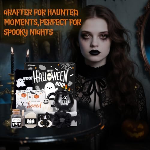 Boo Basket Gift for Women, Halloween Boo Basket Stuffers with Witch Brew Mug, Relaxing Spa Gift Set, Unique Halloween Gifts for Teen Girls Mom Friend Sister Wife - Image 7