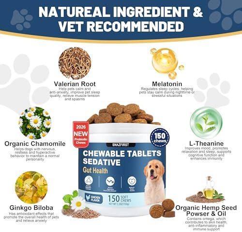 Calming Chews for Dogs, Dog Calming Chews Melatonin Relief Anxiety Bites - Image 3
