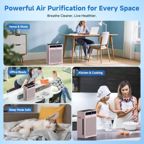 Air Purifier for Home Pets, True HEPA Filter for Large Room with Air Sensor - Image 6