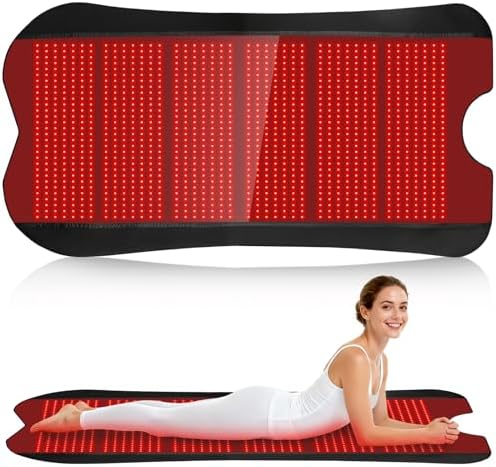 Red Light Therapy Mat for Body, Red Lights Pad with 660nm&850nm Infrared Light Therapy Mat, Chirstmas Birthday Festival Gift for Women Men Father Dad Mother Mom Lover Elderly 76.8"x39.4" by fyovuv
