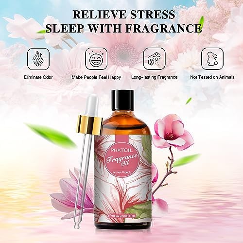 PHATOIL Japanese Magnolia Fragrance Oil for Diffuser Aromatherapy 3.38FL.OZ - Image 4
