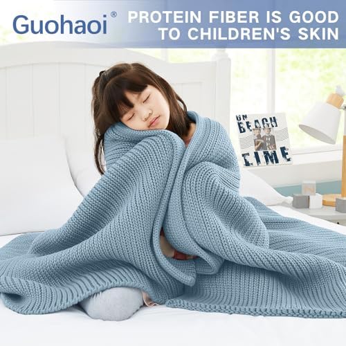 Guohaoi Knitted Weighted Blanket for Adults, 60"x80" 25lbs Full/Queen Size - Image 7