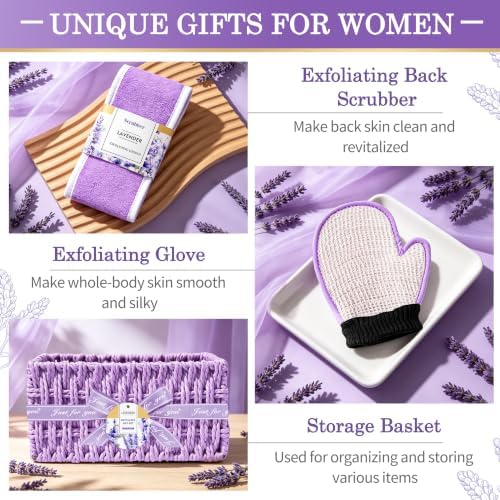 Spa Gifts for Women Birthday Gift Baskets Bath Set for Women Self Care Kit - Image 6