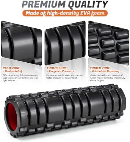 Foam Roller for Deep Tissue Massager, Patented Exercise Roller - Image 3