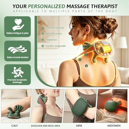 2026 4D Neck Massager with Heat, Deep Tissue Pain Relief,Shoulder Massager - Image 5