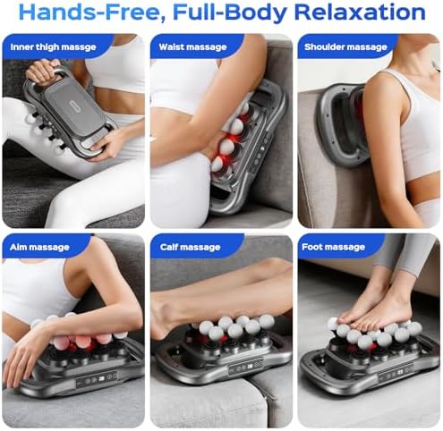 16 Head Massage Gun Set, Deep Tissue Percussion Massager, 2600mAh Quiet Electric Massage Tools with 9 Styles & Levels for Back, Shoulders, Legs, Foot, Body Muscle Pain Relief, Color Gunmetal - Image 3