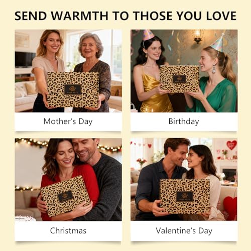 23 Pcs Mother's Day Gift for Mom, Leopard Skin Care Set for Women, Bath and Body Gifts Basket Set, Spa Gift Baskets, Day Cream, Bath Bombs, Serum, Birthday, Christmas, Valentines, Anniversary, Wife - Image 7