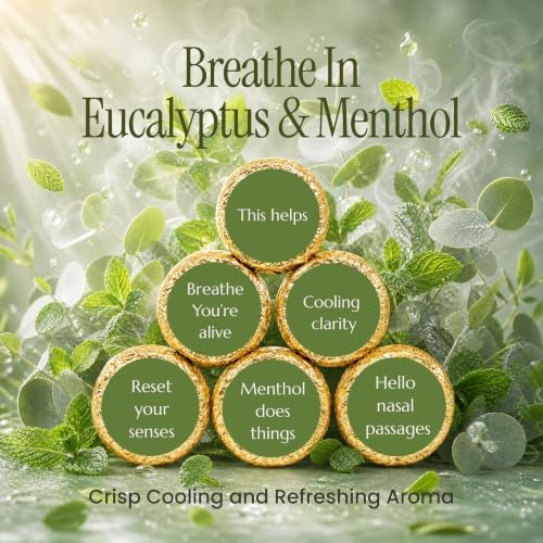 Eucalyptus Shower Steamers Aromatherapy 6 Pack, Menthol Vapor Shower Tablets, Get Well Gift for Her, Self Care Spa Shower Tablets for Women - Image 2