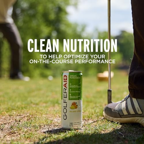 GOLFERAID Performance Blend, Up Your Golf Game, No Caffeine, Glucosamine, Turmeric, MSM, CoQ10, B-Complex,BCAAs and Electrolytes, 45 Calories, 100% Clean, Paleo, Vegan, 12-oz. cans (Pack of 4) - Image 5
