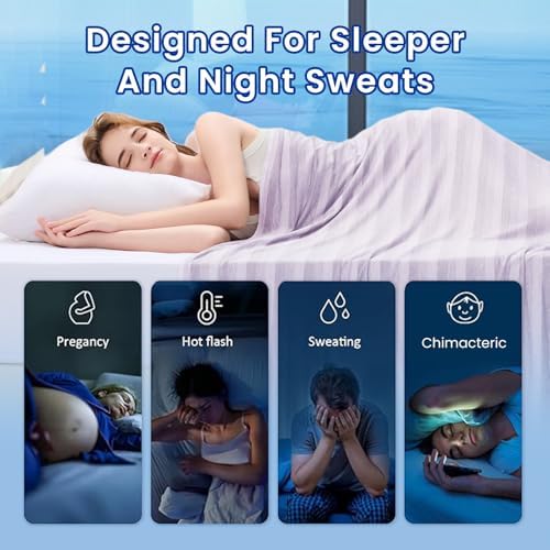 GOHERO Cooling Blanket King, 90"x108" Cooling Throw Bed Blankets for Hot Sleepers and Night Sweats, Arc-Chill Q-max>0.4 Light Weighted, Cold Breathable Summer Cool Blankets for Hot Weather - Image 4