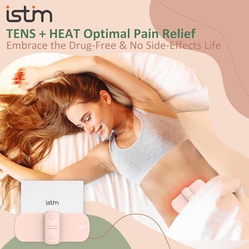 iStim S1 Wireless TENS Unit for Menstrual Relief – Period Pain Relief Device for Period Cramps and Back Pain, TENS Machine with Heat, Rechargeable Drug-Free TENS Massager with Japanese Gel Pads - Image 6