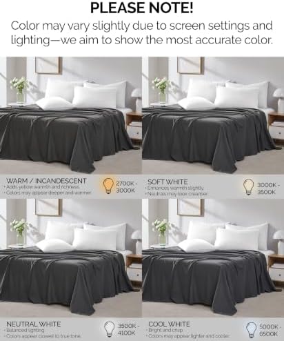 King Flat Sheet Only Oversized Top Sheet Extra Deep Mattress 132x110 Slate - Image 5