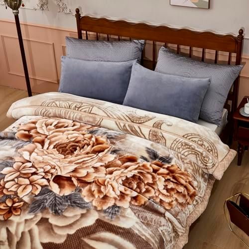 LGYKUMEG 6.6Lb Korean Mink Blanket Full Size 71×87 inch,2 Ply Mink Blanket for Sofas and Beds on Cold Nights (180×220cm3kg). - Image 5