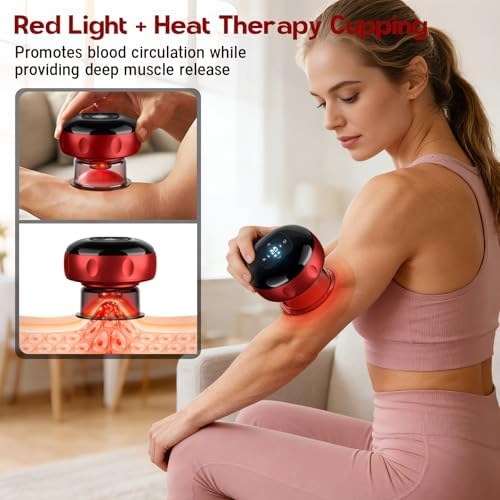 8 Pack Cupping Set,Smart Cupping Massager,Cupping Set with 2 Modes for Targeted Muscle Soreness,Tighter Skin,Cupping Kit with 20 Levels Suction and Heat - Image 2