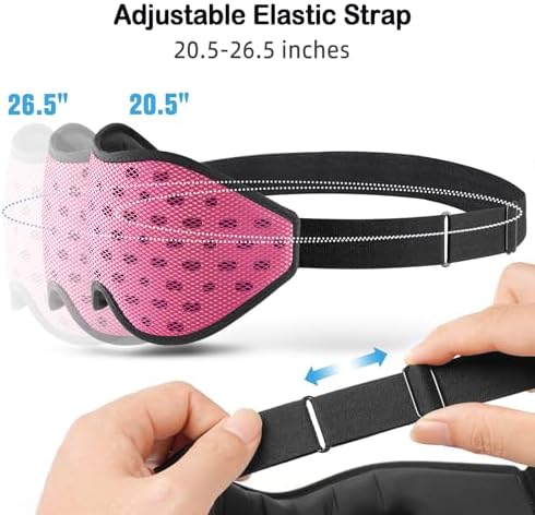 LitBear Breathable Sleep Mask, 3D Eye Mask Sleep for Side Sleeper Women Men - Image 6