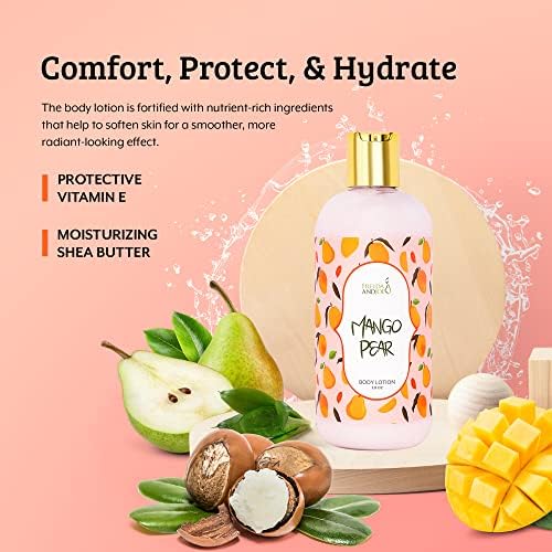 Home Spa Gift Deep Moisturizing Fragrance Body Lotion - (Mango Pear) - Image 5