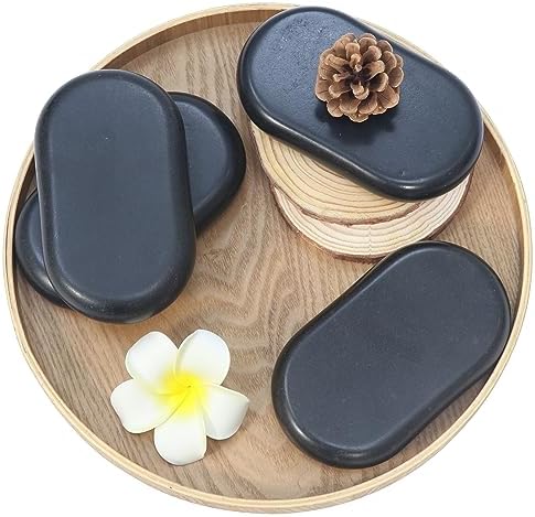 Master Massage 4-Piece XXL Super Extra Large Oval Basalt Hot Stone Set – 6” x 3.4” x 1.1” for Spa, Salon, and Professional Massage Therapy - Image 3