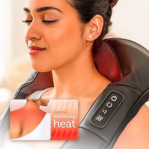 COMFIER Shiatsu Neck and Shoulder Massager with Heat,White Elephant Gifts for Adults,4D Deep Kneading Massage Pillow with Heat, Back Massager, Pillow Massage,Jet Black - Image 5