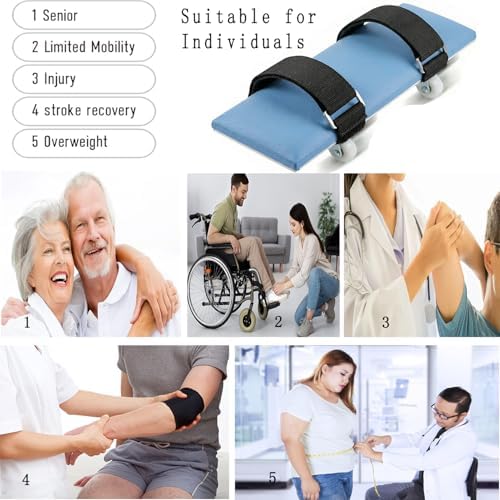 Desktop Rehab Skateboard, Arm Rehabilitation Exercise Assisting Equipment 360° Roating Wheels Rehabilitation Trainer for Stroke Hemiplegia Nerve Injury - Image 2