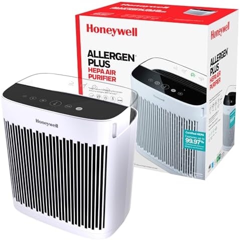 Honeywell HEPA Air Purifier for Home and Small-Medium 938 Ft² Rooms, White by HoneywellPluggedIn