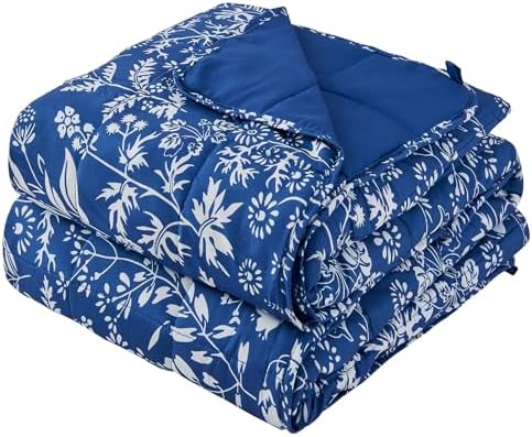 25 lbs weighted blanket Queen Size for Adults (60”x 80”, Indigo) Cooling Heavy Blanket for Sleeping Perfect for 240-260 lbs, Winter Thick Breathable Blanket with Premium Glass Bead, Machine Washable by yescool