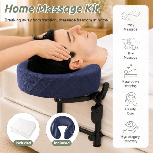 Massage Headrest for Bed, Head Holder & Face Cradle with Face Down Pillow - Image 2