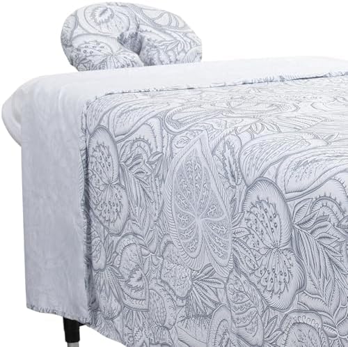 ForPro Designer Microfiber 3-Piece Massage Sheet Set, Island White by ForProProfessionalCollection
