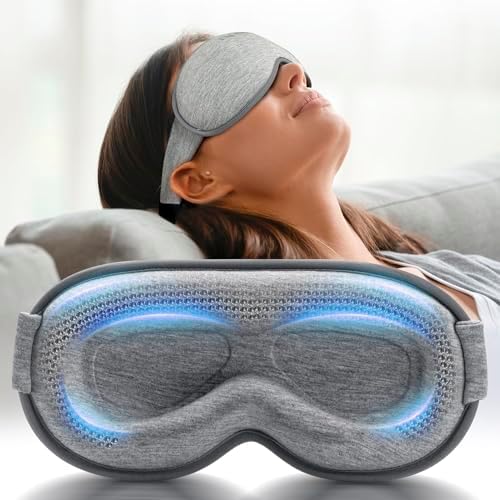 FACEMOON 3D Blackout Weighted Eye Mask for Sleep, Airplane Travel Essential by FACEMOON