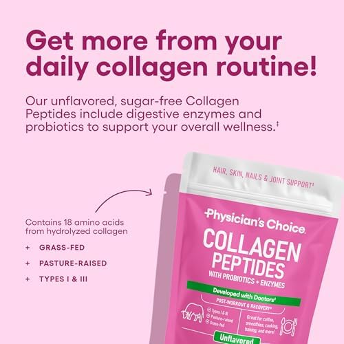 Physician's CHOICE Collagen Peptides Protein Powder, Grass Fed, 70 Servings - Image 2