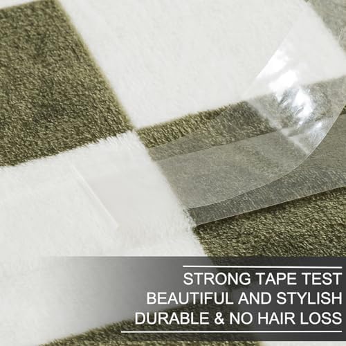 Richave Checkered Throw Blanket,Premium Lightweight Anti-Static 50x60 Inches Travel Size Sage Green Throw Blankets for Couch, Sofa, Chair, Bed, Camping, Picnic,Sage Green - Image 4