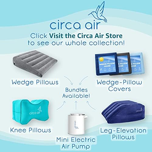Circa Air Inflatable Knee Pillow for Side Sleepers - Orthopedic Knee Pillows for Sleeping, Sciatica Relief, Back Pain, Leg Pain, Hip or Joint Pain. Weighs Only 1.98 Oz Perfect for Travel/Home - Image 5