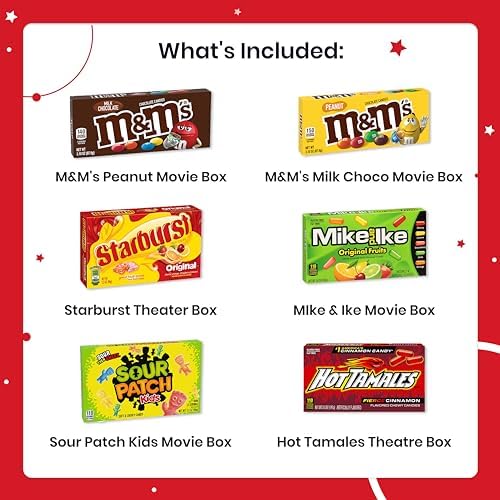Movie Night Gift Basket - Movie Night Supplies, Candy & Popcorn Gift Set - Image 3