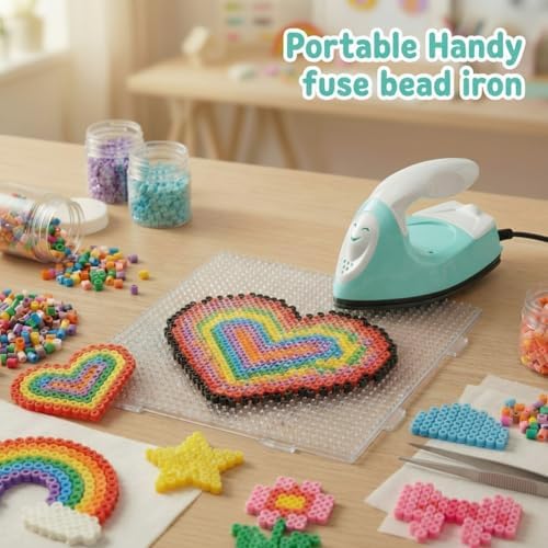 Honoson Mini Craft Iron with Charging Base Tiny,Mint Green - Image 4