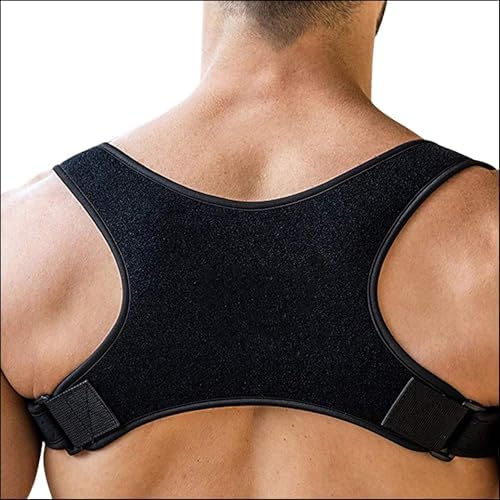 Adjustable Posture Corrector Brace for Men Universal Fit Upper Back, Shoulder & Clavicle Support, Helps Improve Posture & Relieve Neck, Shoulder & Back Pain (Patented Design) by EndThePain