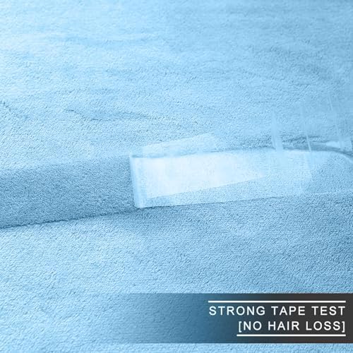 Fleece Blankets for All Season - Premium Lightweight Anti-Static Throw for Travel Size Bed Extra Soft Brush Fabric Warm Sofa Thermal Blanket 51" x 60"(Washed Blue) - Image 5