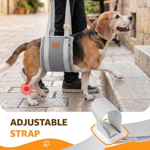 Adjustable Dog Sling for Medium Dogs Soft Post-ACL Surgery Mobility Aid - Image 7