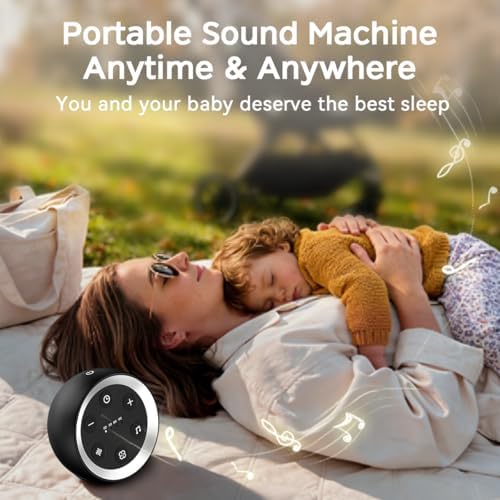 Portable Sound Machine White Noise Machine for Baby Kids Adults Sleeping with 32 Soothing Sounds 32 Volume Levels Brown Noise Machine with 4 Timer Memory Funtion for Travel Office Privacy - Image 6