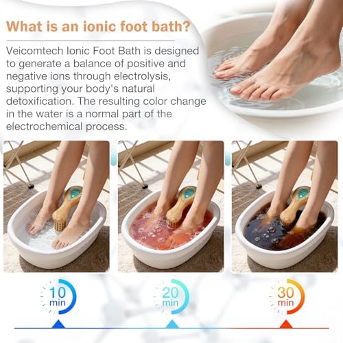 veicomtech Ionic Foot Bath Detox Machine with 3 Sea Salts - Image 3