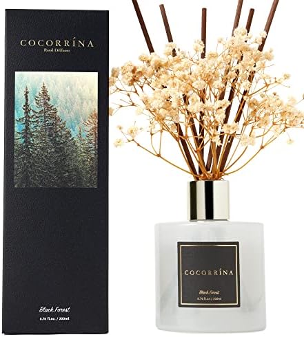 Cocorrína Reed Diffuser Sets, 6.7 fl oz. Black Forest Diffuser with Sticks Home Fragrance Reed Diffuser for Bathroom Shelf Decor (Pack of 2) - Image 2