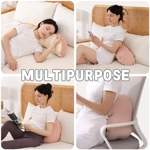 Peallow(Pat. Pend) – Long Round Body Pillow for Adults, Bolster Pillow for Sleeping, Soft and Supportive Pillow for Sleeping & Lumbar Support - Image 6