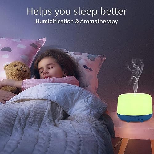 Marchred 300ML Essential Oil Diffuser with Remote Control, 7 LED Color Changing Light,Ultrasonic Cool Mist Scent Humidifier - Image 4