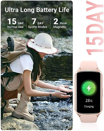 Amzhero Health Fitness Tracker with 24/7 Heart Rate, Blood Oxygen, Blood Pressure, Sleep Tracker, 5ATM Waterproof Activity Trackers with Step Tracker, Pedometer (S & L Bands Included) - Image 4
