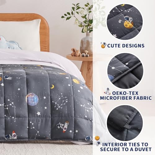Weighted Blanket Kids 5lbs, 36"x48", Soft Space Small Cooling Heavy Blanket - Image 3