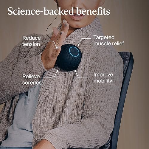 Therabody WaveSolo - Handheld Bluetooth Enabled Massage Device, Ultra Portable Vibration Therapy Ball w/QuietRoll Technology & 3 Customizable Vibration Frequencies - Image 3