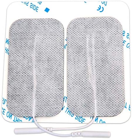 reserv 2" x 4" Rectangle Premium Re-Usable Self Adhesive Electrode Pads for TENS/EMS Unit, Fabric Backed Pads with Premium Gel (Latex Free)(80 Electrodes) - Image 2