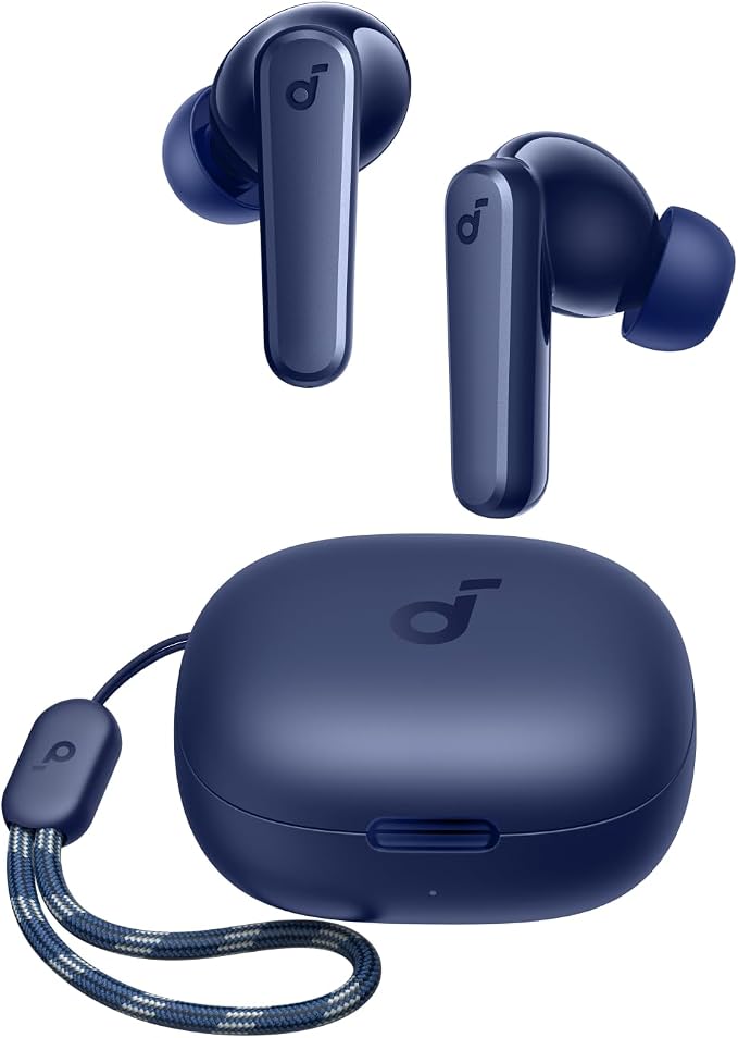 Soundcore by Anker P20i True Wireless Earbuds, with Big Bass, 30H Playtime | Bluetooth 5.3, Water-Resistant, 2 Mics for AI Clear Calls, 22 Preset EQs, Customization via App by Unknown